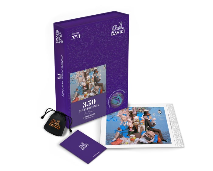Puzzle din lemn Mad Tea Party, 350 piese [1]