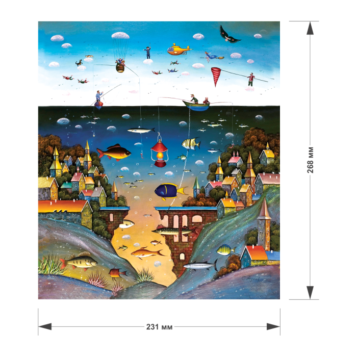 Puzzle din lemn On Land And Sea, 175 piese [5]