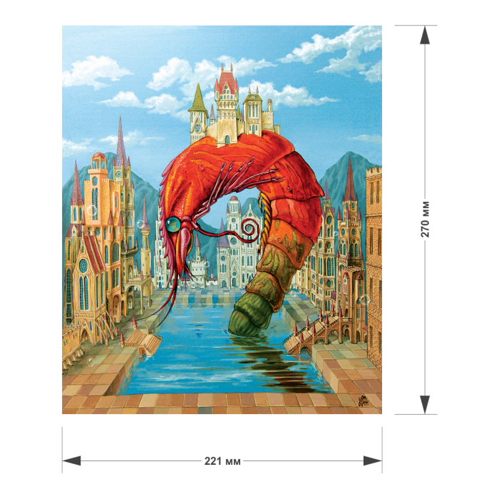 Puzzle din lemn Red Shrimp, 165 piese [3]