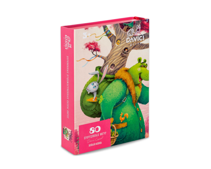 Puzzle din lemn The green Bear, 80 piese [1]