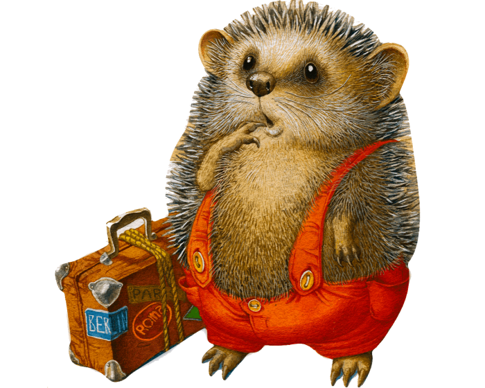 Puzzle din lemn Travelling Hedgehogs [7]
