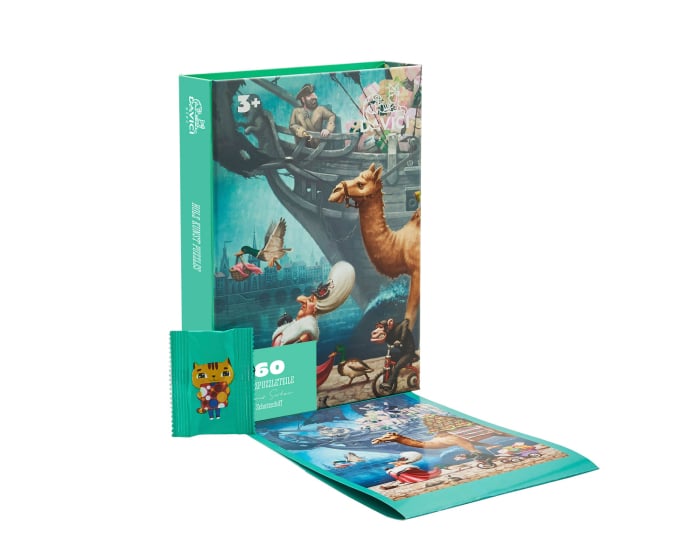 Puzzle din lemn Treasure Ship, 60 piese [1]