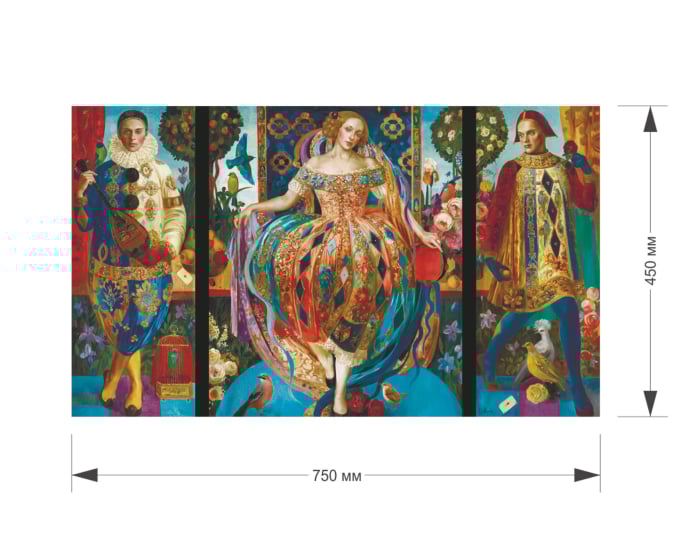Puzzle din lemn Triptych, 1000 piese [4]