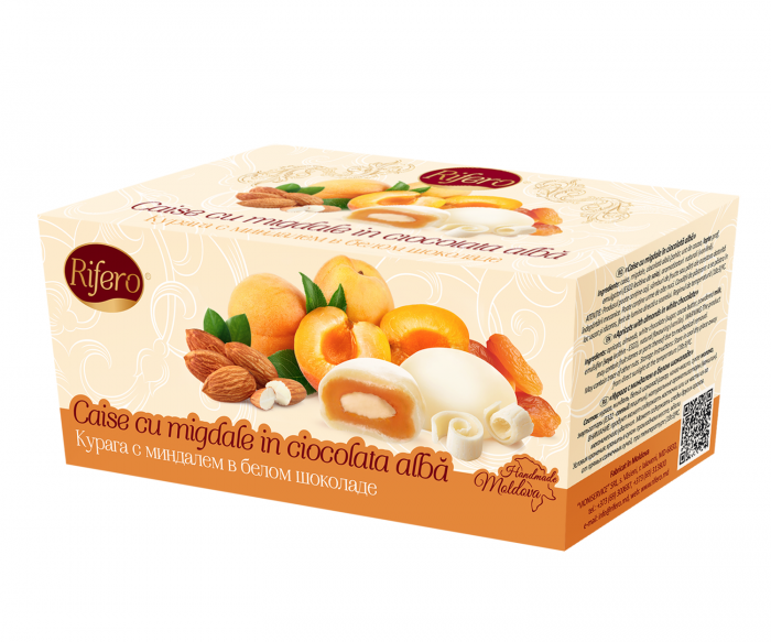 Bomboane Rifero Caise cu migdale în ciocolată albă 200g [1]