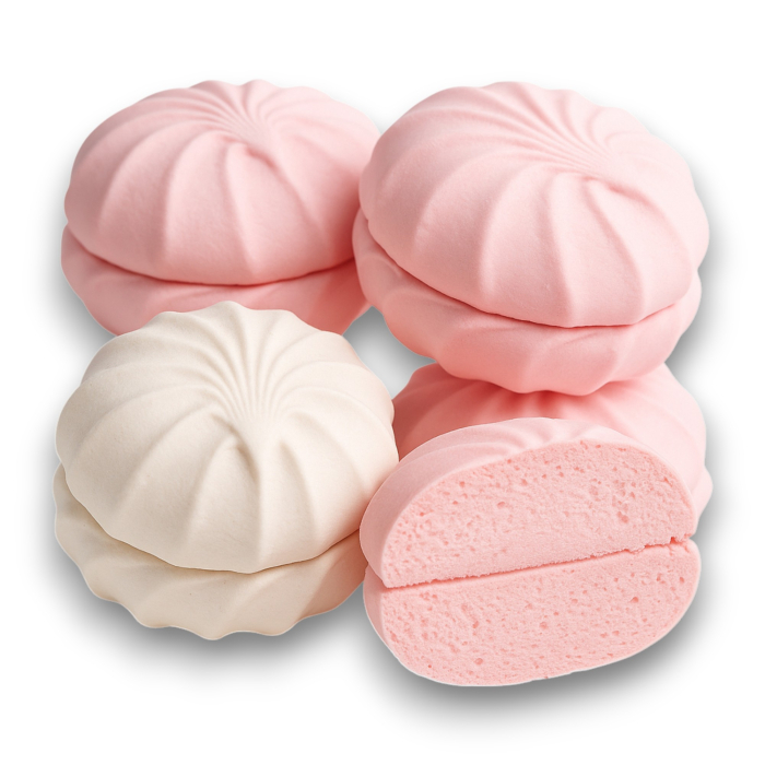 Zefir Pufos Alb-Roz 1 Kg [1]