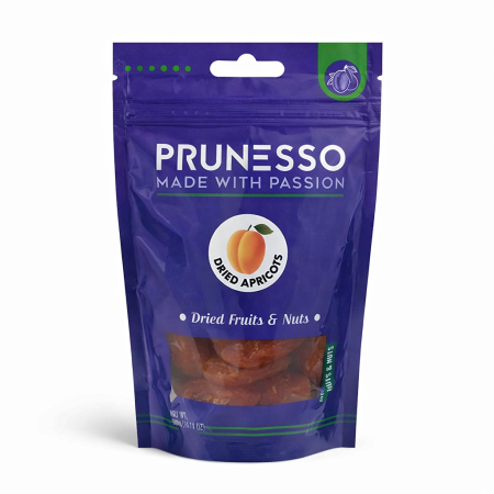 % Promotii % - Caise Deshidratate PRUNESSO, Fructe Uscate Naturale, Pungă 100 gr