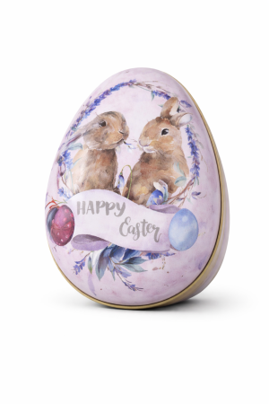 Cadouri de Paste - Ou Cadou de Paște cu Iepurași, Cutie Metalică Decorativă (mic)