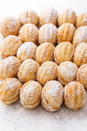 % Promotii % - Nuci Pudrate Umplute cu Cremă, Fursecuri Tradiționale – 1 kg