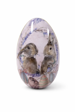 Cadouri de Paste - Cutie metalică în formă de ou cu bomboane Bucuria 70 g – cadou de Paște