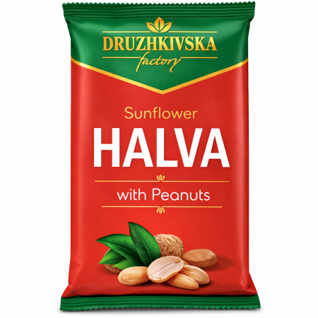 % Promotii % - Halva din Semințe de Floarea-Soarelui cu Arahide 200 gr