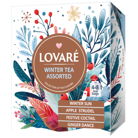 Bacanie - Set ceai: 4 arome x 8 pliculete. Winter Tea Assorted