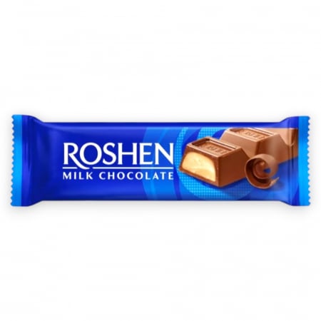 Dulciuri - Baton de ciocolata ROSHEN, cu crema lapte 30g
