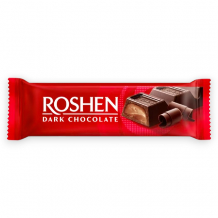 Dulciuri - Baton ROSHEN cu ciocolata neagra, 30g