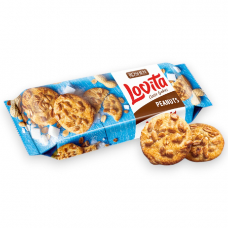 Biscuiti si Napolitane - Biscuiti LOVITA CLASSIC cu arahide, 150g