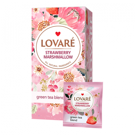 Ceai/Cafea - Ceai Lovare «Strawberry Marshmallow» - 24*2 g ( Pliculețe)