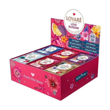 Ceai Set Cadou 6 arome x 15 pliculete. Love Blossom [1]