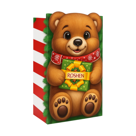 Cadouri de Craciun - Cutie cadou Roshen „Ursulețul de Crăciun” 426g