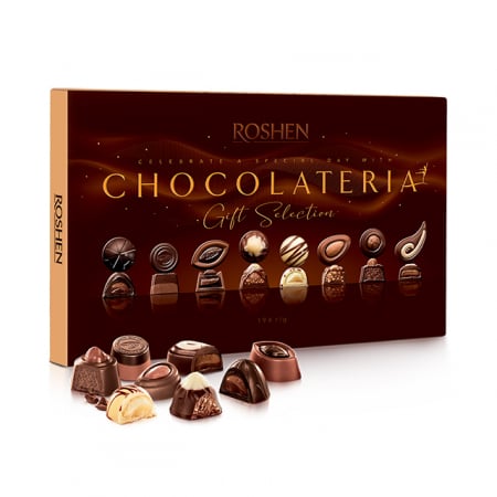La cutie - Cutie cu praline ROSHEN CHOCOLATERIA 194g