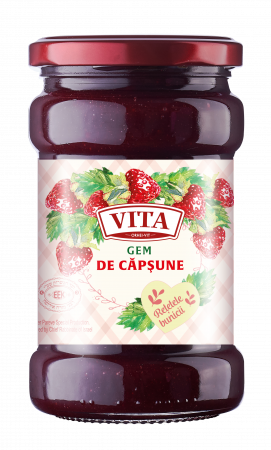 Gemuri si Dulceturi - Gem de capsuni Vita 365 gr