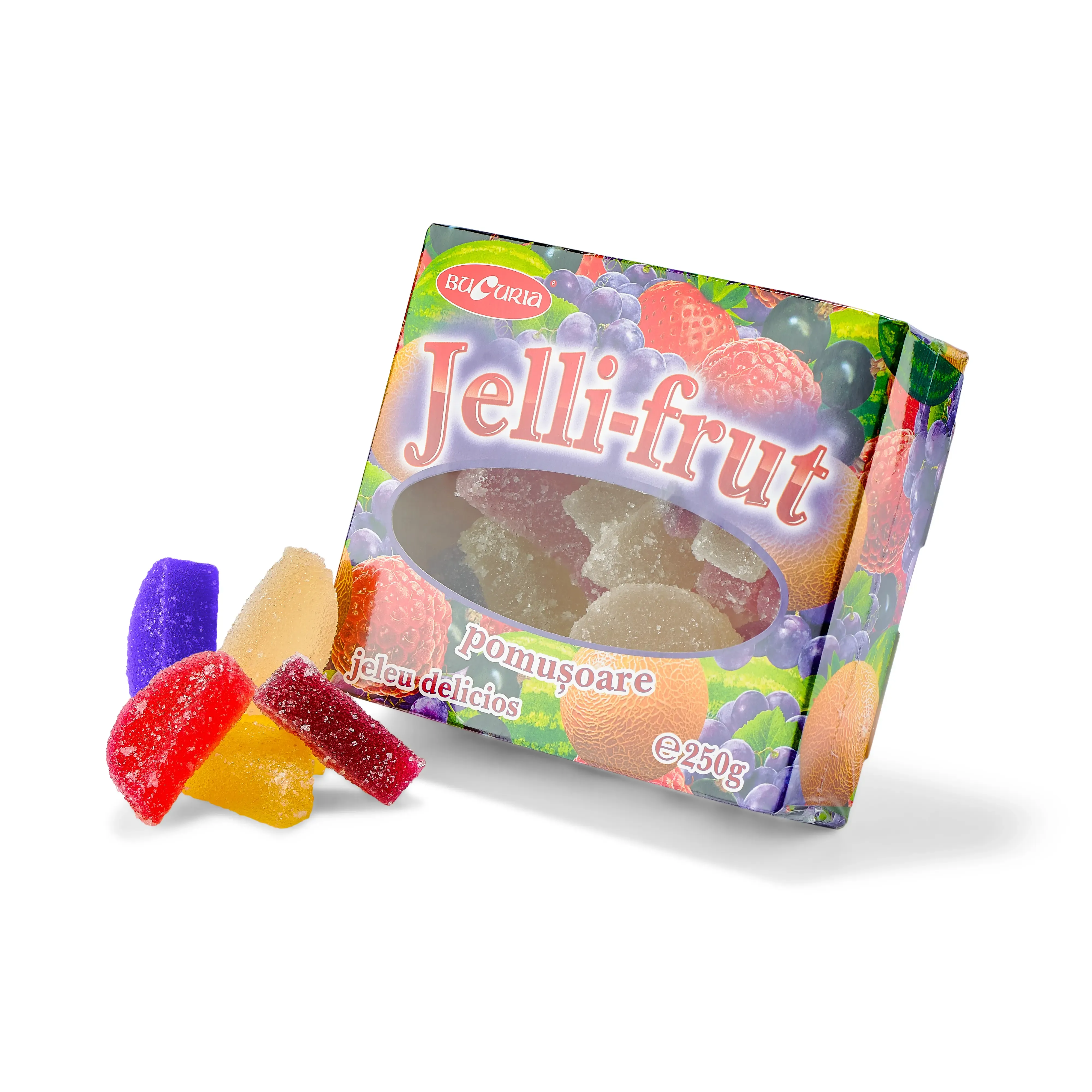La cutie - Jeleuri Bucuria Jelly Frut (Pomusoare) 250g