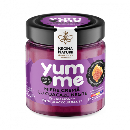 Miere - Miere crema cu coacaze negre 1/250 gr