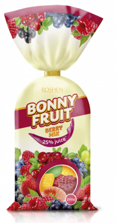 Jeleuri - Mix de jeleuri BONNY FRUIT, Fructe de padure 200g