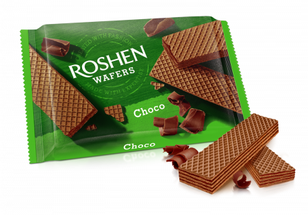 Biscuiti si Napolitane - Napolitane ROSHEN cu cremă de ciocolata ,72 gr Mica