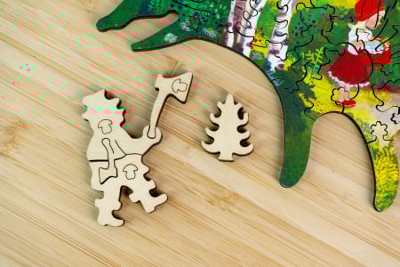 Puzzle din lemn A Visit to the Grandmother, 40 piese [3]