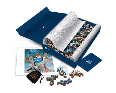 Altele - Puzzle din lemn Bathing Of The Colorful Dragon, 125 piese