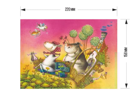 Puzzle din lemn Flying Cows, 65 piese [7]