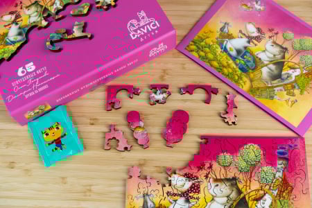 Puzzle din lemn Flying Cows, 65 piese [5]