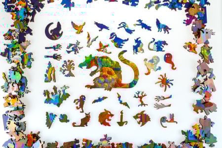 Puzzle din lemn Full Moon Feast, 195 piese [4]