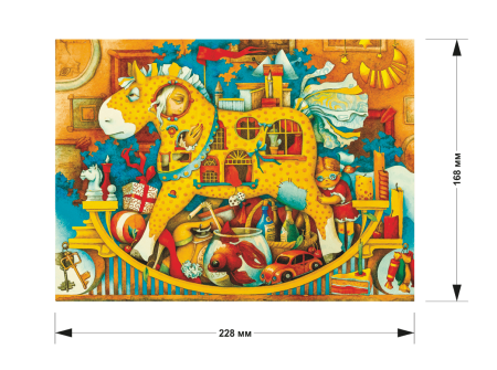 Puzzle din lemn Horsey, 165 piese [1]