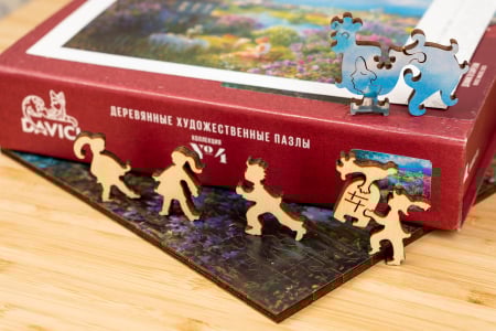 Puzzle din lemn House in lilac, 160 piese [3]