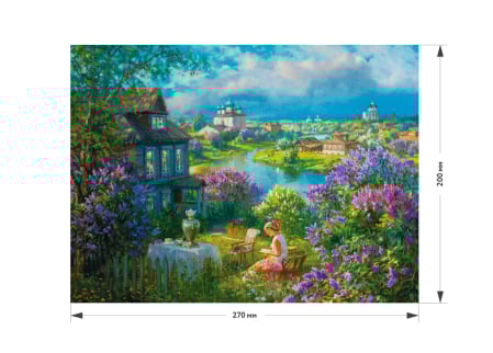 Puzzle din lemn House in lilac, 160 piese [6]