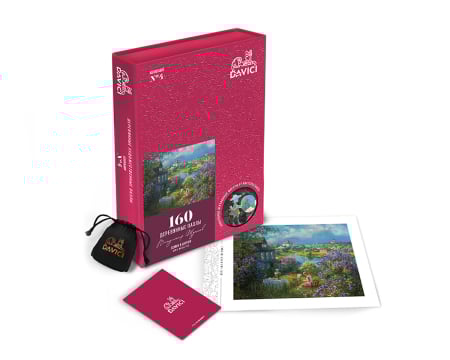 Altele - Puzzle din lemn House in lilac, 160 piese