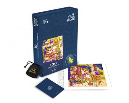 Altele - Puzzle din lemn Cat In The Pantry, 130 piese