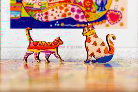 Puzzle din lemn Cat In The Pantry, 130 piese [3]