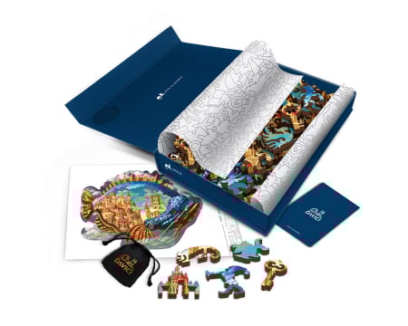 Puzzle din lemn Inhabited Fish, 130 piese [3]