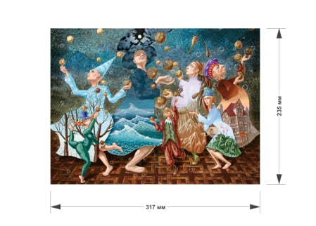 Puzzle din lemn Jugglers, 210 piese [5]