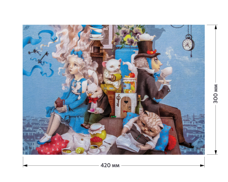 Puzzle din lemn Mad Tea Party, 350 piese [5]