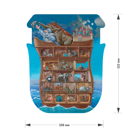 Puzzle din lemn Noah's Ark, 210 piese [5]