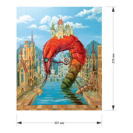 Puzzle din lemn Red Shrimp, 165 piese [2]