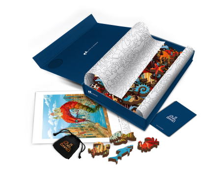 Altele - Puzzle din lemn Red Shrimp, 165 piese
