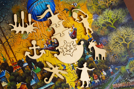 Puzzle din lemn Spectacular frigate, 130 piese [4]