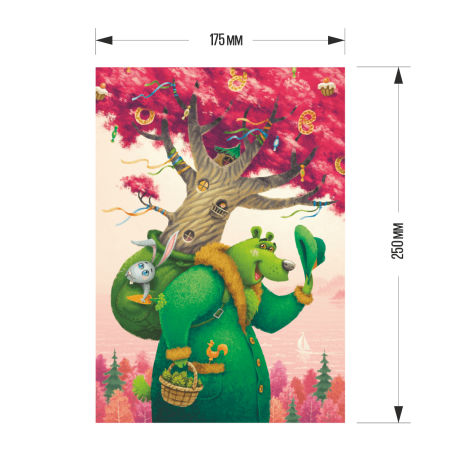 Puzzle din lemn The green Bear, 80 piese [6]