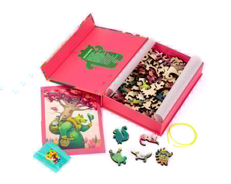 Puzzle din lemn The green Bear, 80 piese [1]