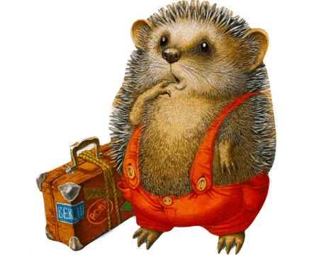 Puzzle din lemn Travelling Hedgehogs [6]