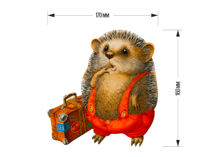 Puzzle din lemn Travelling Hedgehogs [8]
