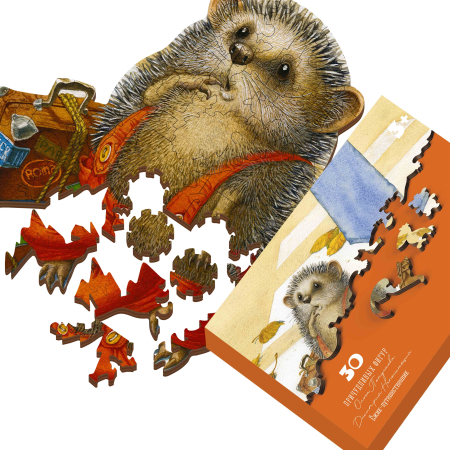 Puzzle din lemn Travelling Hedgehogs [9]